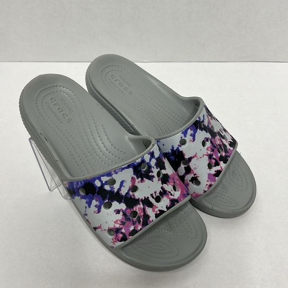 Crocs Classic Tie-Dye Mania Slide Womans 7 Mens 5 - Picture 1 of 8
